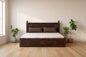 Solid Teak Wood King Bed with Storage-Style Box Base