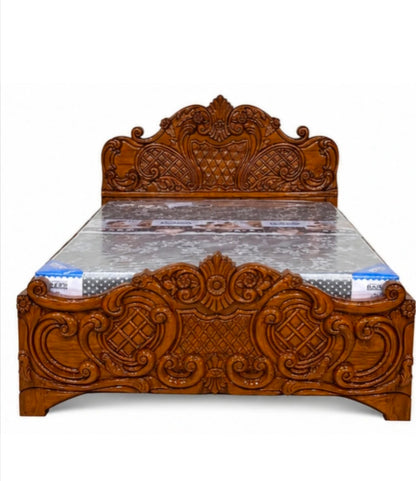 Solid Teak Wood Box Bed – Durable Melamine Finish