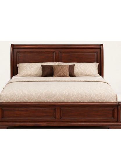 Solid Teak King Box Bed – 6.6 x 6 ft Platform Frame