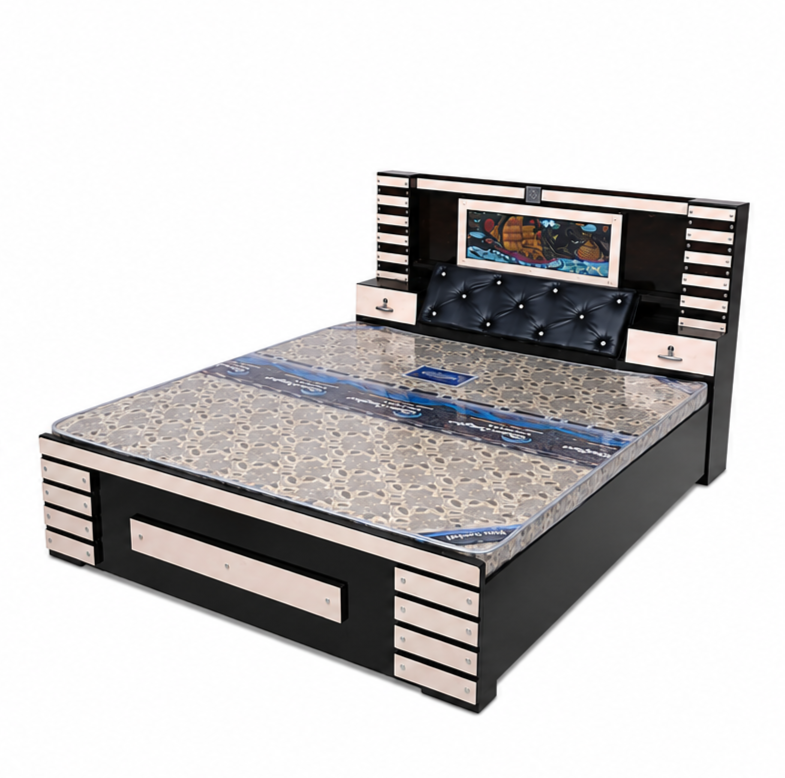 Plywood box bed
