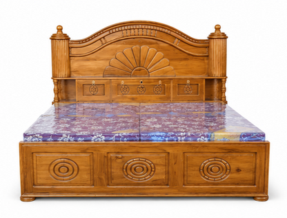 Counter Box Bed (King size)– Premium Melamine Glossy Finish