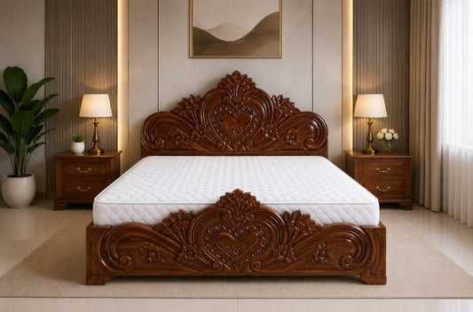 King Box Bed – Premium Melamine Glossy Finish