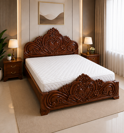King Box Bed – Premium Melamine Glossy Finish